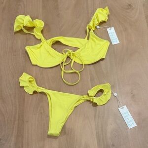 Frankie's Bikinis Vibrant Yellow Swimwear